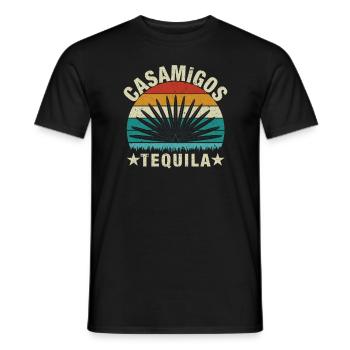 Tequila Casamigos - Men's T-Shirt - black - Front - AI Model Male 178 light (178cm)