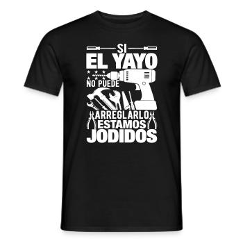 Si El Yayo Ne Peut Pas Le Réparer - T-shirt homme - noir - Devant - AI Model Male 178 light (178cm)