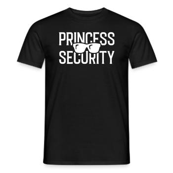Princess Security - Men's T-Shirt - black - Front - AI Model Male 178 light (178cm)