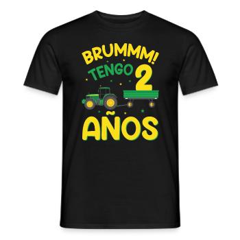 Brummm J'ai 2 ans - T-shirt homme - noir - Devant - AI Model Male 178 light (178cm)