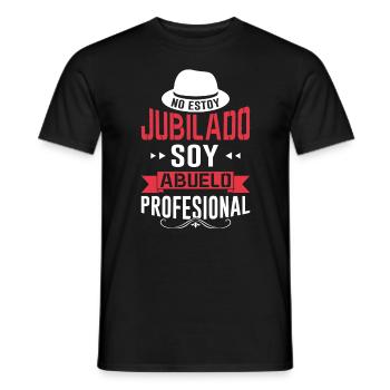 Papi Retraité Je Suis Un Grand-père Professionnel - T-shirt homme - noir - Devant - AI Model Male 178 light (178cm)