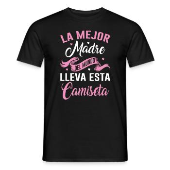 La Meilleure Mère Du Monde Porte Ce T-shirt - T-shirt homme - noir - Devant - AI Model Male 178 light (178cm)