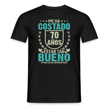 Anniversaire 70 Ans Idée Cadeau D'anniversaire - T-shirt homme - noir - Devant - AI Model Male 178 light (178cm)