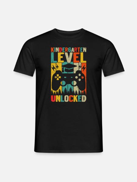 Kindergarten Level Unlocked - Men's T-Shirt - black