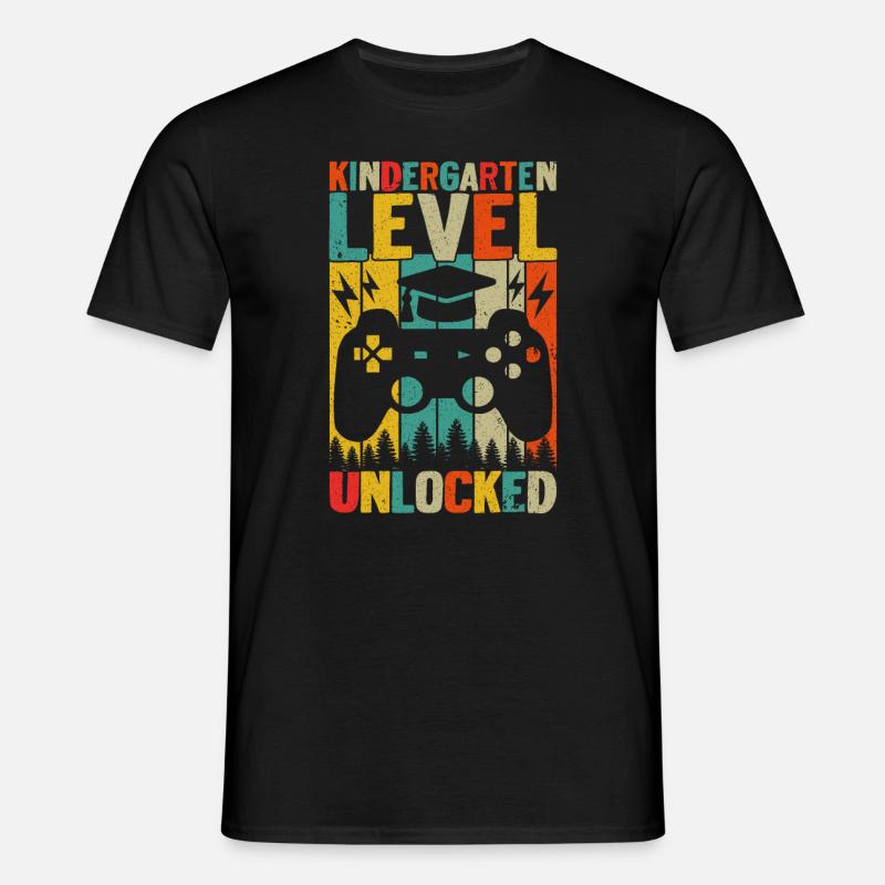 Kindergartenstufe freigeschaltet - Männer T-Shirt - Schwarz