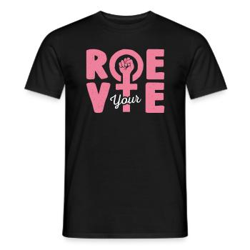 Roe Votre Vote - T-shirt homme - noir - Devant - AI Model Male 178 light (178cm)