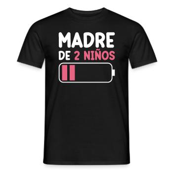 Maman De Deux Enfants - T-shirt homme - noir - Devant - AI Model Male 178 light (178cm)