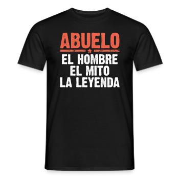 Papou l'homme le mythe la légende cadeau - T-shirt homme - noir - Devant - AI Model Male 178 light (178cm)