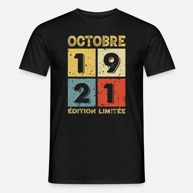 Octobre 1921 Édition Limitée - T-shirt homme - noir