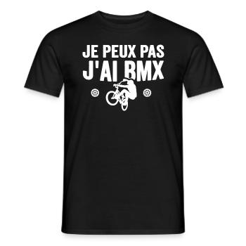 Je Peux Pas J'ai Bmx Vélo De Route Citations Sport - T-shirt homme - noir - Devant - AI Model Male 178 light (178cm)