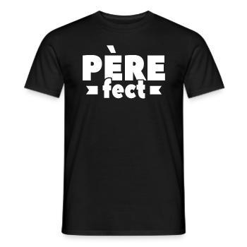 Père-FEC Idée Cadeau D'amour Pour Papa - T-shirt homme - noir - Devant - AI Model Male 178 light (178cm)