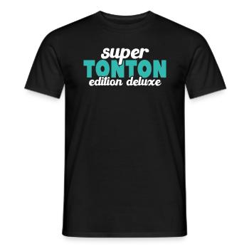 Super Tonton Édition Deluxe - T-shirt homme - noir - Devant - AI Model Male 178 light (178cm)