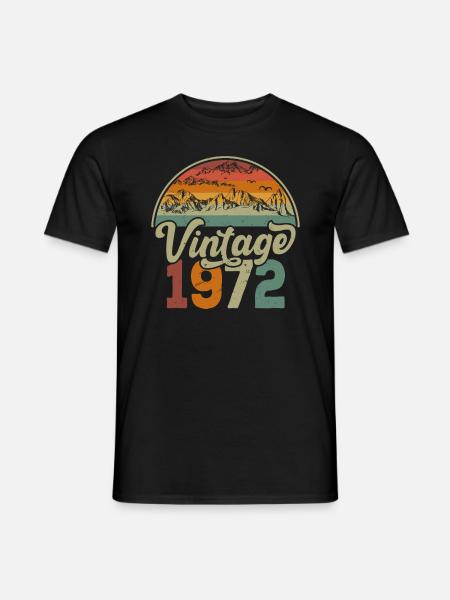 Vintage 1972 - Men's T-Shirt - black
