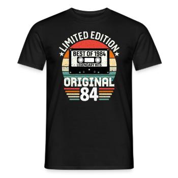 Édition Limitée Du Meilleur De L'original De 1984 - T-shirt homme - noir - Devant - AI Model Male 178 light (178cm)
