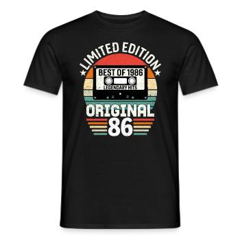 Édition Limitée Du Meilleur De L'original De 1986 - T-shirt homme - noir - Devant - AI Model Male 178 light (178cm)