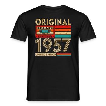 Succès Légendaires Originaux Le Meilleur De 1957 - T-shirt homme - noir - Devant - AI Model Male 178 light (178cm)