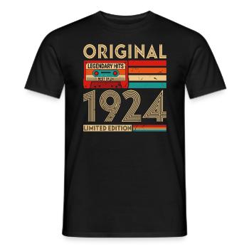 Legendary SuccessEs Originals The Best Of 1924 - Men's T-Shirt - black - Front - AI Model Male 178 light (178cm)