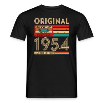 Original legendäre Hits Das Beste von 1954 - Männer T-Shirt - Schwarz - Vorne - AI Model Male 178 light (178cm)