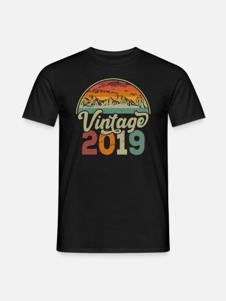 Jahrgang 2019 - Männer T-Shirt - Schwarz