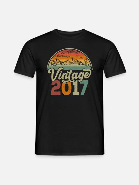 Jahrgang 2017 - Männer T-Shirt - Schwarz