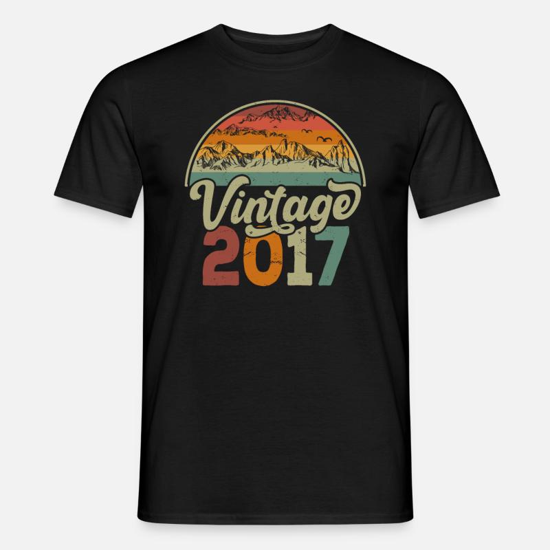 Jahrgang 2017 - Männer T-Shirt - Schwarz