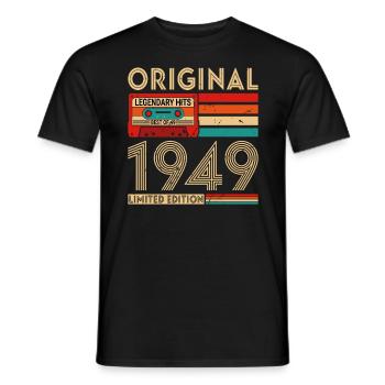 Original legendäre Hits Das Beste von 1949 - Männer T-Shirt - Schwarz - Vorne - AI Model Male 178 light (178cm)