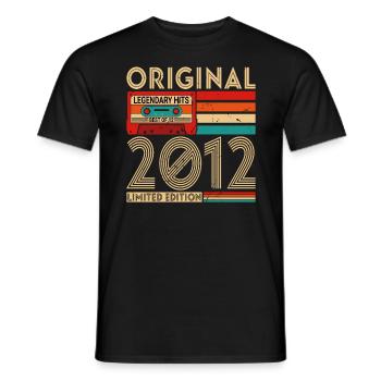 Original legendary hits Best of 2012 - Men's T-Shirt - black - Front - AI Model Male 178 light (178cm)
