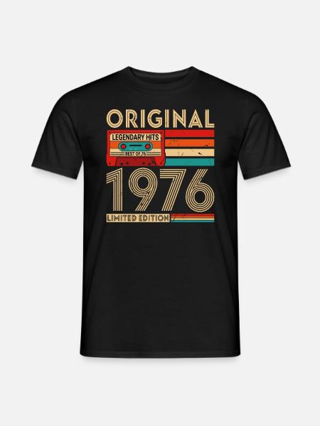 Original legendary hits Best of 1976 - Men's T-Shirt - black