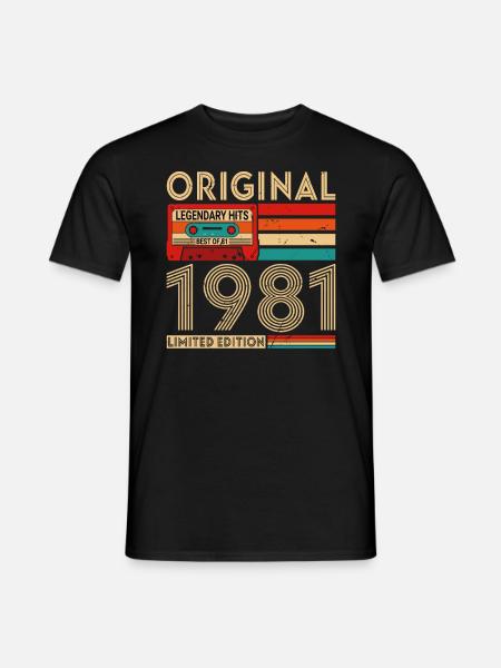 Succès Légendaires Originaux Le Meilleur De 1981 - T-shirt homme - noir