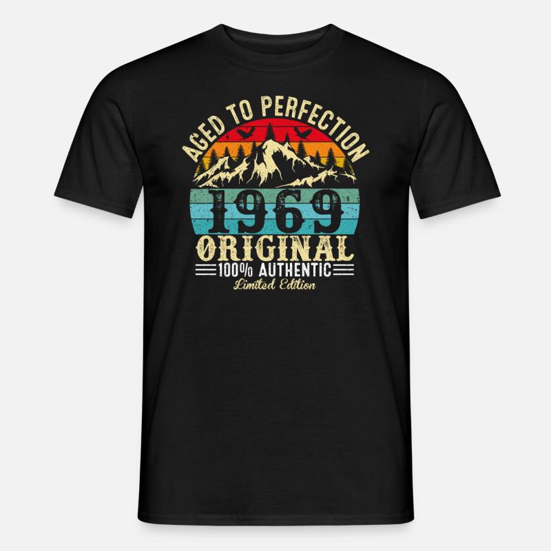 Perfekt gealtert 1969 Original - Männer T-Shirt - Schwarz