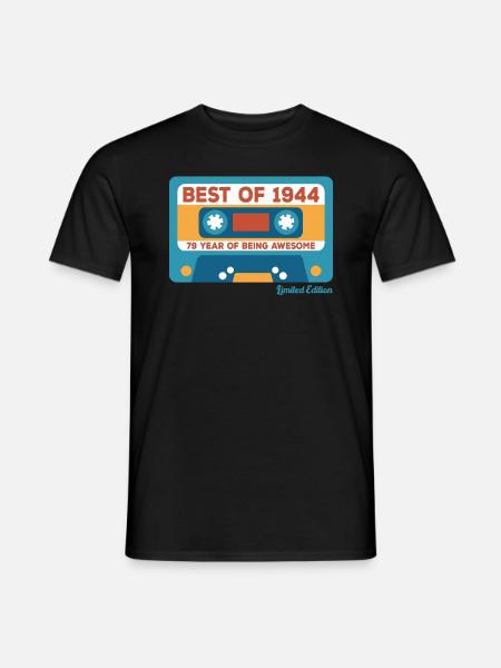 1944 Vintage Vintage Retro Cadeau D’anniversaire - T-shirt homme - noir