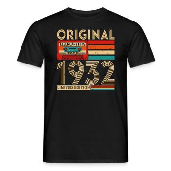 Original legendäre Hits Das Beste von 1932 - Männer T-Shirt - Schwarz - Vorne - AI Model Male 178 light (178cm)