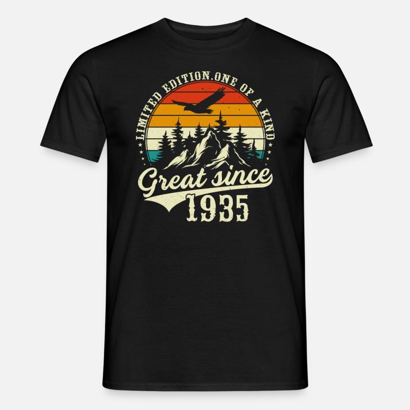 Einzigartig seit 1935 - Männer T-Shirt - Schwarz
