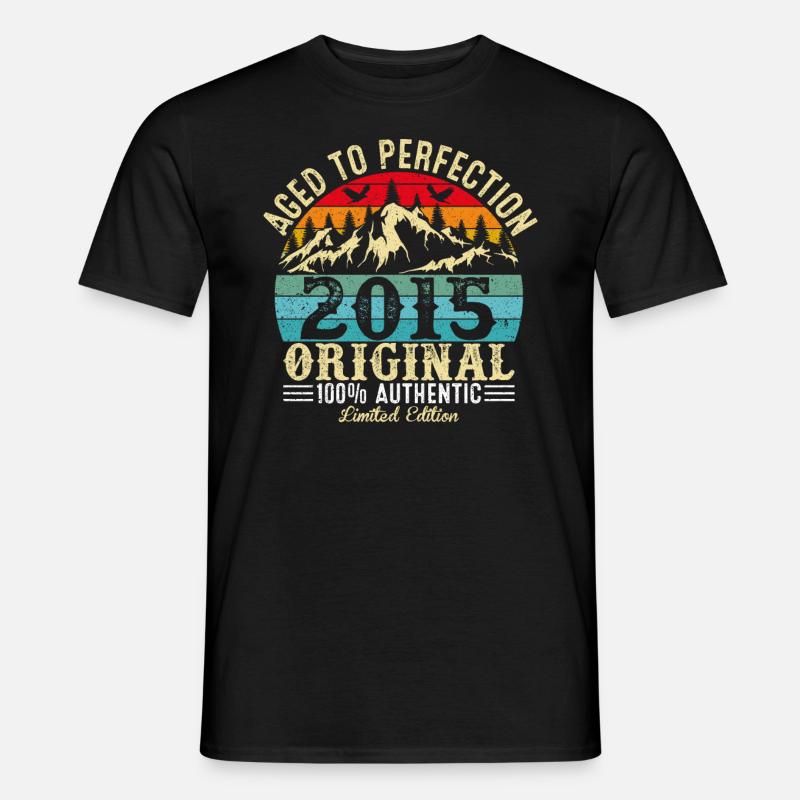 Perfekt gealtert 2015 Original - Männer T-Shirt - Schwarz