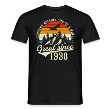 Unique En Son Genre Depuis 1938 - T-shirt homme - noir - Devant - AI Model Male 178 light (178cm)