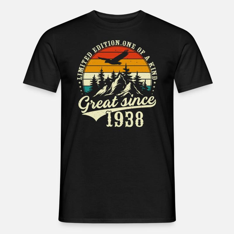 Einzigartig seit 1938 - Männer T-Shirt - Schwarz