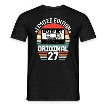 Édition Limitée Du Meilleur De L'original De 1927 - T-shirt homme - noir - Devant - AI Model Male 178 light (178cm)