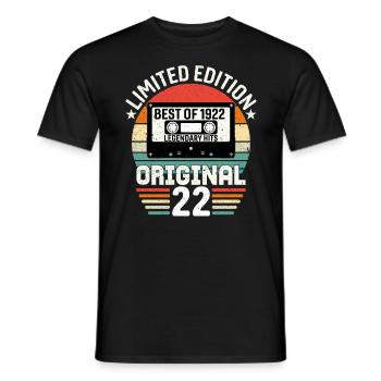 Limited edition of the best of the 1922 original - Men's T-Shirt - black - Front - AI Model Male 178 light (178cm)
