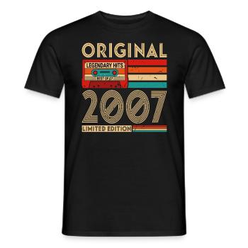 Original legendary hits Best of 2007 - Men's T-Shirt - black - Front - AI Model Male 178 light (178cm)