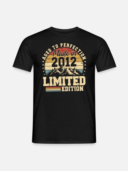Einzigartig seiner Art seit 2012 - Männer T-Shirt - Schwarz