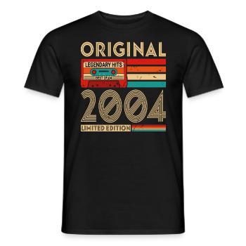 Original Legendary Hits Best of 2004 - Männer T-Shirt - Schwarz - Vorne - AI Model Male 178 light (178cm)