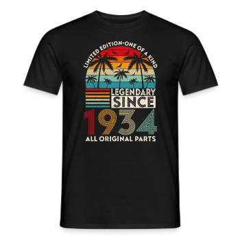 Legendary since 1934 all original parts - Men's T-Shirt - black - Front - AI Model Male 178 light (178cm)