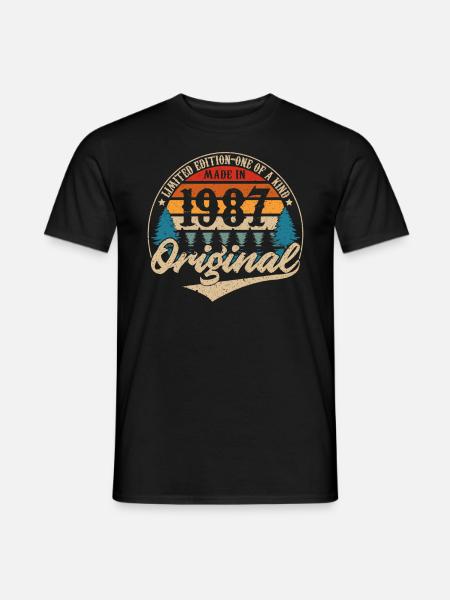 Made in 1987 Original - Men's T-Shirt - black