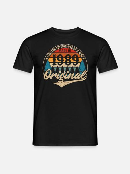 Made in 1989 Original - Men's T-Shirt - black