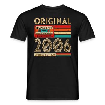 Original legendäre Hits Best of 2006 - Männer T-Shirt - Schwarz - Vorne - AI Model Male 178 light (178cm)