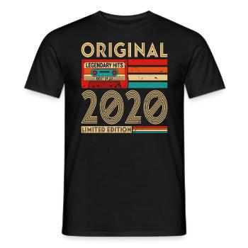 Original legendary hits Best of 2020 - Men's T-Shirt - black - Front - AI Model Male 178 light (178cm)