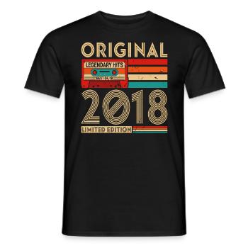 Original legendäre Hits Das Beste von 2018 - Männer T-Shirt - Schwarz - Vorne - AI Model Male 178 light (178cm)