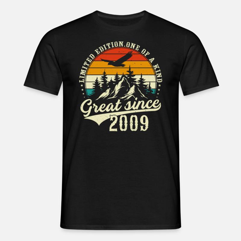 Einzigartig seit 2009 - Männer T-Shirt - Schwarz