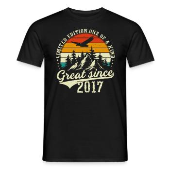 Unique En Son Genre Depuis 2017 - T-shirt homme - noir - Devant - AI Model Male 178 light (178cm)