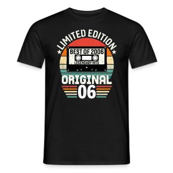 Limitierte Auflage des Besten des Originals von 2006 - Männer T-Shirt - Schwarz - Vorne - AI Model Male 178 light (178cm)